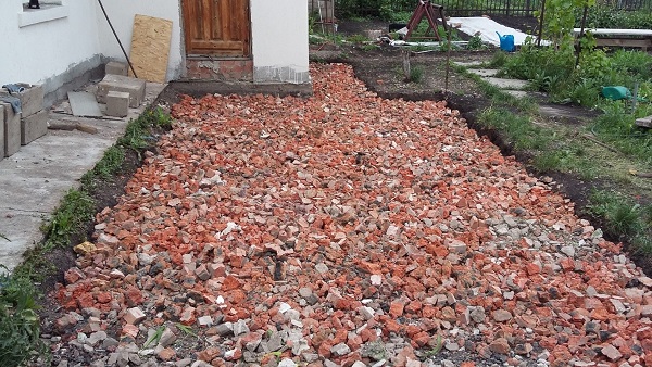 Применение боя кирпича